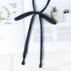 Gravata Borboleta Estilo Japonês Jk para Mulheres, Gravata Borboleta Pré-Amarrada Sem Laço, Acessório de Gravata para Camisa de Estudante Cor Vinho, Cor Sólida Preta, Estilo Academia
