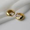 Aretes de Moda Transfronteriza Verano para Mujer Lujo Ligero de Alta Gama Anillo Sensorial Hebilla de Oreja Ins Nicho Diseño con Sentido Aretes