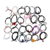Accesorios para el Cabello de Cristal de Alta Elasticidad Boutique Diadema Nudada Estilo Coreano Fresco Temperamento Banda para el Cabello Diadema Estuche de Cuero Venta al por Mayor