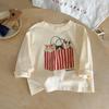 Camiseta de Dibujos Animados Transfronterizos para Niños Nueva Colección Primavera y Otoño 2025 Top para Niños Camiseta de Manga Larga para Bebé Camiseta Básica Elegante para Niñas