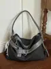 Bolso de Axila Retro Casual de Alta Gama, Bolso de Hombro Rayado Versátil Casual, Bolso Cruzado de Tendencia con Diseño de Nicho