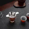 Tela de Filtro de Aço Inoxidável Dreno de Chá Tela de Dupla Camada Bico de Pato Tela Dreno de Chá Tela de Filtro Binaural Dreno de Chá Conjunto de Chá Kung Fu Acessórios para Cerimônia do Chá