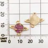 1 Dijes de Astronauta Estrella Luna Esmaltados de Aleación para Joyería DIY para Collar, Pulsera, Aretes