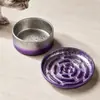 Comedero para mascotas electrochapado personalizado, comedero para gatos de color degradado, comedero para perros, comedero anti-derrame, bebedero para gatos, comedero anti-atragantamiento de alimentación lenta