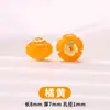 Cen Chapado en Cobre Oro de 18K Jade Cuentas Sueltas Cuentas de Linterna Cuentas para Manualidades Inlay de Múltiples Tesoros Cuentas Espaciadoras Cuentas de Jade Verde Seco Natural
