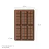 [Exclusivo para Clientes Habituales] Molde de Silicona para Chocolate de Grado Alimenticio para Comercio Exterior Transfronterizo Molde para Hornear Cuadrado de Gofre de Tira Larga