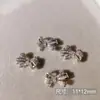 Arte de Uñas Transfronterizo Ultra Brillante Circonita Lazo Plateado Decoración de Uñas Celebridad de Internet Popular Venta Caliente Mariposa Pequeña Accesorios para Uñas Al por Mayor