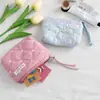 Bolsa de Armazenamento Cartoon Doce e Fofa Coreana, Porta-Moedas de Aparência Sofisticada, Bolsa Portátil para Guardar Batom, Porta-Documentos, Necessaire
