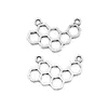 24X15Mm 1.2g Plata Antigua DIY Pulsera Collar Accesorios Conector Conector de Panal