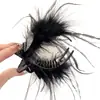 Herramienta para Peinar Moños Pinza de Garra Pluma de Cisne Nuevo Estilo Otoño e Invierno Pinza de Pelo Esponjosa Pinza Elegante para Fijar Cola de Caballo Alta
