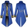 2025 Amazon Novo Medieval Steampunk Masculino Tuxedo Jacket Gothic Court Vestido de Noite