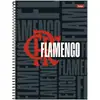 Caderno espiral 1/4 (capa dura) Flamengo 80 Folhas.