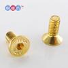 Tornillos de cabeza avellanada hexagonal grado 10.9 dorados, latón niquelado DIN7991 tornillos de cabeza avellanada dorados tornillos de cabeza plana dorados