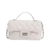 Bolso de cadena de alta gama, exquisito para mujer, nuevo bolso de mano de moda retro 2026, bolso cruzado versátil con patrón de diamantes