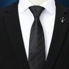 Corbata Gris Hombre Nudo Libre Japonés Estrecho Traje Camisa Estudiante Negro Cremallera Casual Sin Corbata Mujer