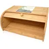 Caixa de Armazenamento de Máscaras de Entrada de Bambu Caixa de Armazenamento Organizador de Mesa Caixa de Pão para Assar Caixa de Armazenamento de Lanches para Escritório Cozinha com Tampa