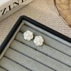 Pendientes de aguja de plata S925 para mujer, de moda, elegantes, de estilo coreano, versátiles, de alta calidad, con diseño de nicho, pendientes geométricos.
