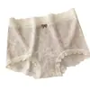 Ropa interior de algodón puro clase A para mujer, Boxer retro floral, Encaje, Cintura media, Algodón antibacteriano 10A, Entrepierna extendida, Ropa interior para mujer