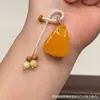 Cera de Abeja de Segunda Generación Varios Estilos Oso Bolsa de Queso Colgante Llavero DIY Exquisito Adorno de Joyería