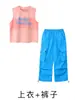 Ropa Moderna Infantil para Street Dance Trajes de Presentación de Jazz Moda para Niñas Pantalones Cargo Hip-Hop Disfraces de Hip-Hop para Presentaciones Infantiles