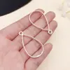 Marco abrasivo de gota de pegamento con figura geométrica de gota de agua de amor hueca de cuatro colores, accesorios de joyería de aleación DIY al por mayor