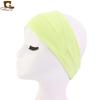 Banda de cabelo esportiva popular europeia e americana Yoga Sweat Band Headband de fitness de corrida masculina e feminina Stacks Headband de algodão Faixa de cabelo de cor sólida