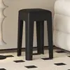 Taburete de plástico para uso doméstico, engrosado y resistente para adultos, adecuado para sala de estar y mesa de comedor, antideslizante, apilable, taburete alto simple