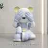 Estilo Crema Oso Violento Adornos para Sala de Estar Gabinete de TV Dormitorio Gabinete de Vino Decoración Escritorio Hogar Fortuna Regalo de Mudanza