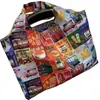 Bolsa de Compras Plegable Ecológica, Bolsa de Almacenamiento de Tela Oxford, Bolso de Hombro Portátil de Gran Capacidad, Bolsa Grande para Supermercado
