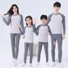 Conjunto de Ropa de Otoño para Adolescentes, Conjunto de Ropa Interior Térmica para Niños, Camiseta de Algodón Base para Niños, Pijama de Estudiante para Niñas Mayores