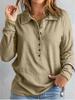 Suéter de Tricô Liso para Mulheres da Amazon, Cruzado, Gola Lapela, Manga Longa, Camisa Base Soltinha, Outono e Inverno, Estilo Casual Japonês e Coreano