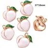 Accesorios de Aleación para Joyería DIY, Colgantes de Frutas y Verduras con Goteo de Aceite, Colgantes para Collar, Accesorios para Aretes W207