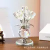 Flor Rosa de Cristal Decoração de Casa de Cristal Decoração de Balcão Ornamentos Criativos Dia dos Namorados Chinês Feriado de Ano Novo Presentes Atacado em Estoque