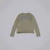 Ropa de Hombre Vintage Estilo Americano Transfronteriza, Cuello Henry, Color Caqui Oscuro, Abotonada, Estampada, Camisa de Manga Larga Recta Holgada, Minimalista
