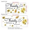 Girasol Mariposa Inglés PVC Pegatinas Escarchadas Serie Ch Transfronterizos Sala de Estar Dormitorio Decorativas Pegatinas de Pared Fabricante