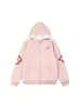 Retro Americano Hello Kitty Jaqueta de Montanha com Capuz Águia Masculina e Feminina Inverno Novo Espessa Versátil Solta Casaco de Algodão para Casal