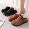 Sandalias planas de exterior estilo Birkenstock de ajuste ancho para mujer, nuevo modelo de verano 2026, zuecos de playa sin cordones