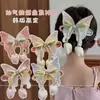 Nuevo 10cm Gradiente Bordado Mariposa Grande DIY Pasador Hecho a Mano Accesorios para el Cabello Accesorios de Mariposa Material de Pinza Venta al por Mayor