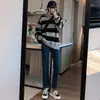 Jeans preto cropped reto para mulheres 2023 novo primavera e outono cintura alta solto afina silhueta calça reta com forro de fleece pequeno