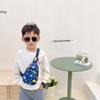 Nueva Bolsa Infantil Cangurera de Dinosaurio Bolso Cruzado Estampado para Niños y Niñas Bolso Cruzado de Hombro para Monedas Estilo Occidental de Alta Calidad