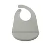 Babero de Silicona Babero Bolsa para Comer Bebé Bolsa Resbaladiza Impermeable para Bebé Set de Baberos de Silicona Súper Suaves Toalla Resbaladiza
