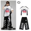 Roupa Esportiva Curta Tendência para Dança de Rua Infantil Conjunto de Roupa para Performance de Bateria Roupas Transfronteiriças para 3 de Março