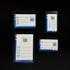 Juego de fundas rígidas de goma PVC estilo Zhuangpai al por mayor transparente de doble cara tarjeta de identificación de trabajo tarjeta de exposición tarjeta pequeña de estrella juego de tarjetas pequeñas 40 seda gruesa B8