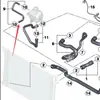 17122754219 apto para BMW Mini r56 hervidor trasero a depósito de agua tubería de agua pequeña tubo del hervidor