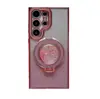 Funda para Teléfono Samsung S26Ultra con Rhinestone Electrochapado y Arena Líquida, S23 Degradado Brillante, S25Plus Funda Suave