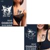 Tatuaje Adhesivo de Oveja Linda Cariñosa Kuromi Pecho Brazo Jugo Tatuaje Semi-Permanente Duradero Impermeable No Reflectante