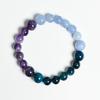 Venta Caliente Transfronteriza Pulsera de Cristal Natural de 12 Constelaciones Colgante de Piedra de Doce Estrellas Citrino Ágata Roja para Hombres y Mujeres