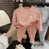 Conjunto de Ropa Cálida Antibacteriana de 10A para Niños y Niñas, Top y Pantalones de Lana con Articulación de Bambú Sin Costuras, Esencial para Uniforme Escolar Infantil
