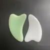Bastão de Jade para Puxar Músculos Faciais, Bastão de Massagem para Beleza Facial, Bastão para Puxar Músculos dos Olhos, Placa de Raspagem de Pontos de Acupuntura dos Meridianos da Cabeça