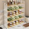 Estante Multicapa para Especias y Tazas de Encimera de Cocina, Organizador de Escritorio, Estante para Snacks de Mesa de Comedor, Portavasos para Sala de Estar